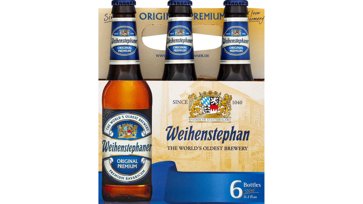 Weihenstephaner Original Premium Lager Bottle (11.2 oz x 6 ct)