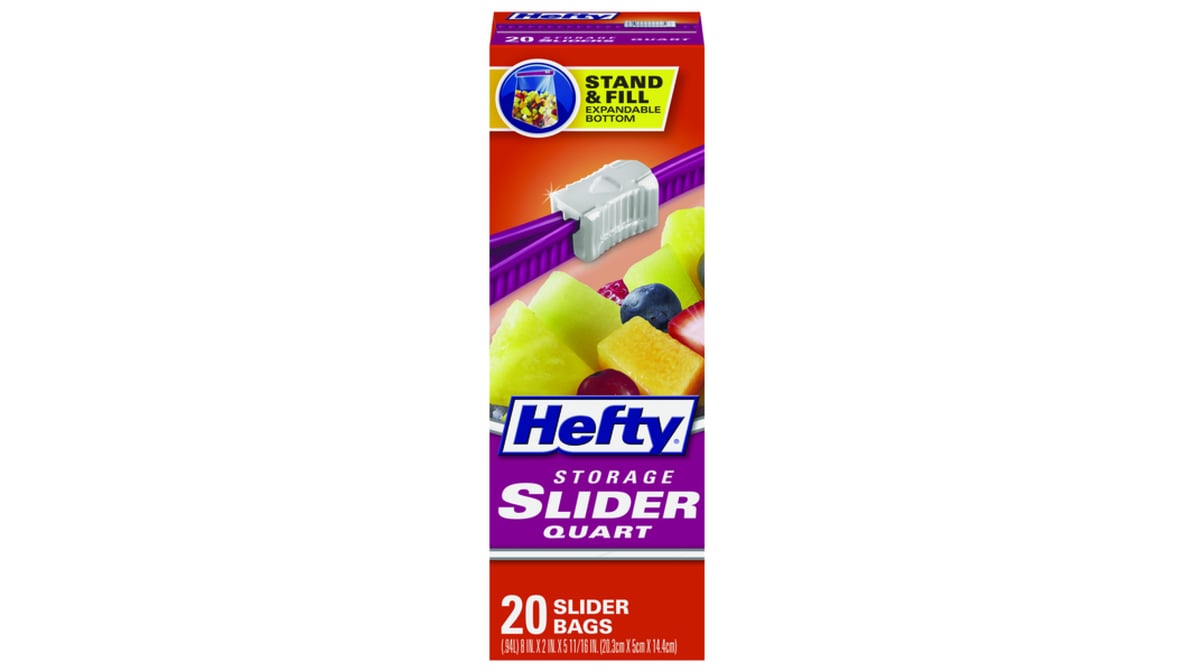 Hefty Quart Storage Slider Bags (20 ct)