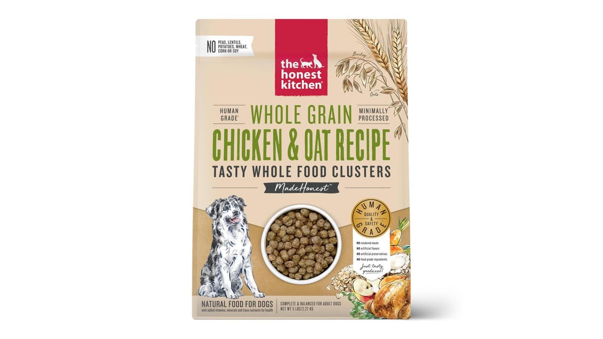 The Honest Kitchen Chicken & Oat Whole Grain Food Clusters Dog Food (5 lb)