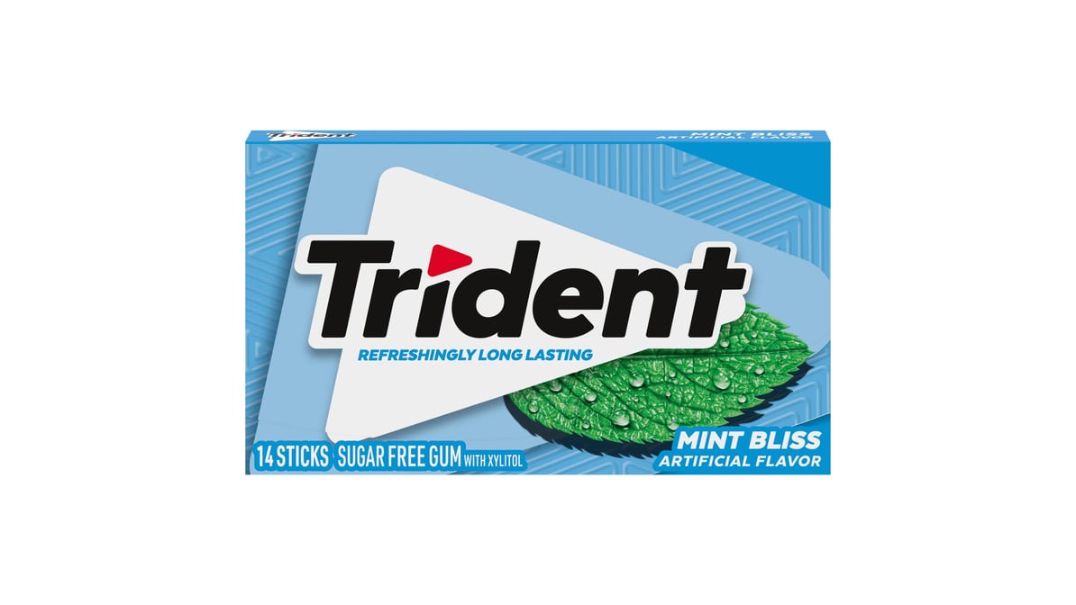 Trident Sugar Free Mint Bliss Gum with Xylitol (14 ct)