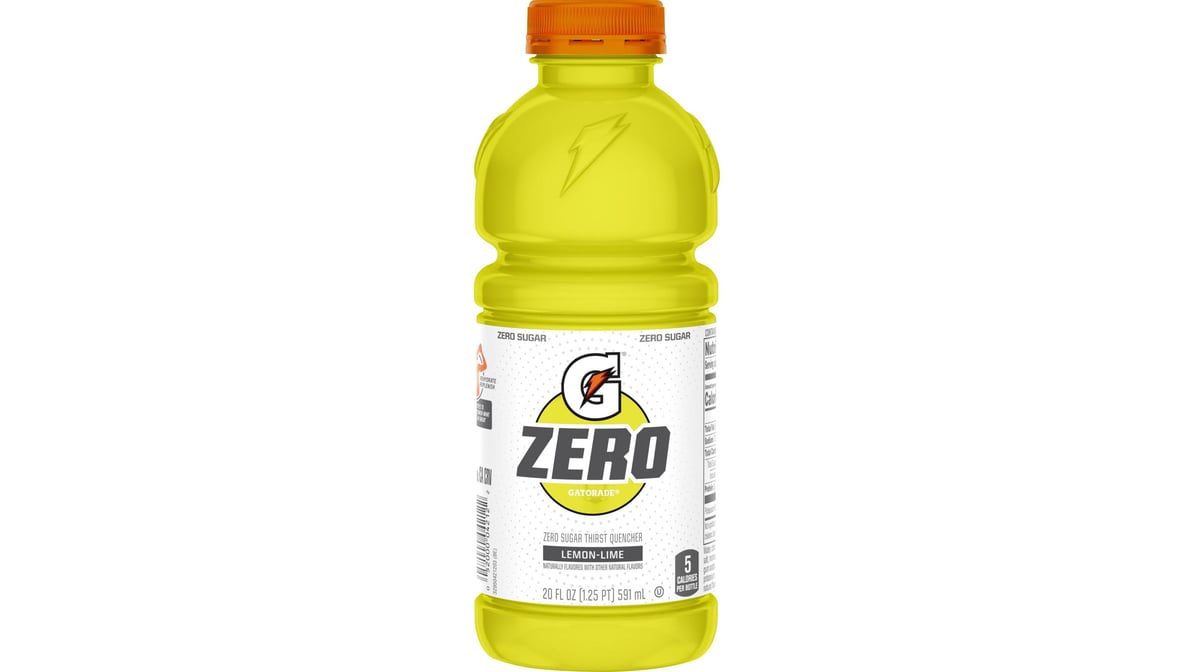Gatorade Zero Lemon-Lime Thirst Quencher Drink Bottle (20 oz)