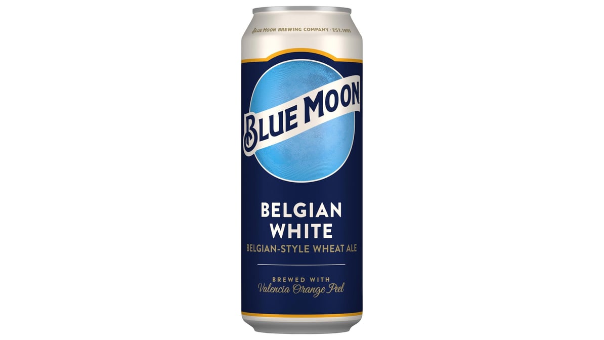 Blue Moon Brewing Co. White Wheat Ale Can (24 oz)