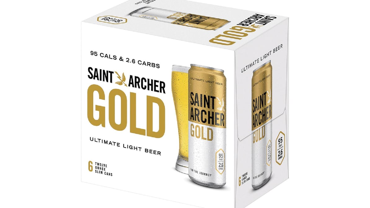 Saint Archer Light Beer Gold Can (12 oz x 6 ct)