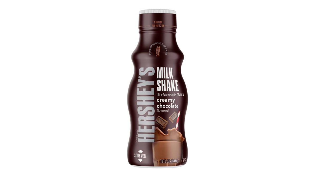 Hershey's Ultra Pasteurized Milkshake Creamy Chocolate Bottle (12 oz)