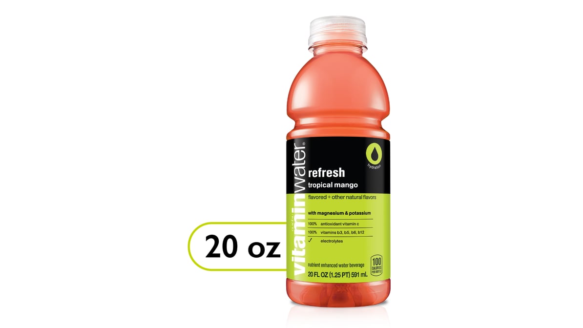 VitaminWater Refresh Tropical Mango Water Bottle (20 oz)