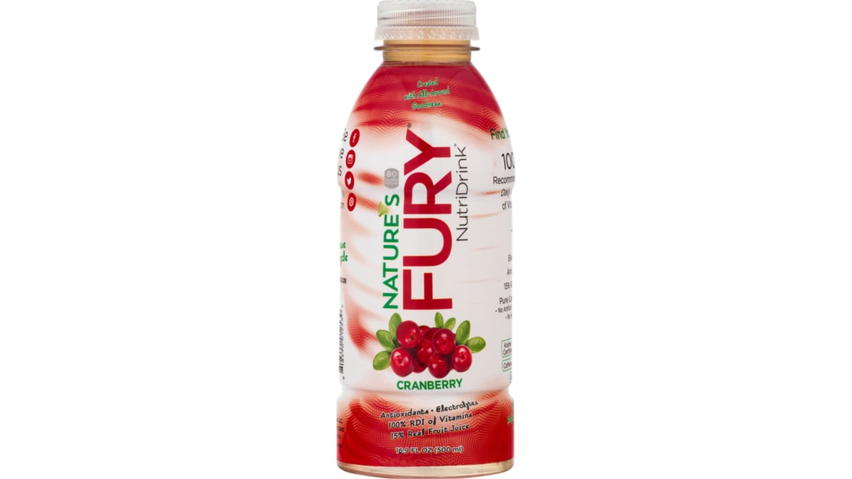 Nature's Fury Cranberry NutriDrink Juice (16.9 oz)