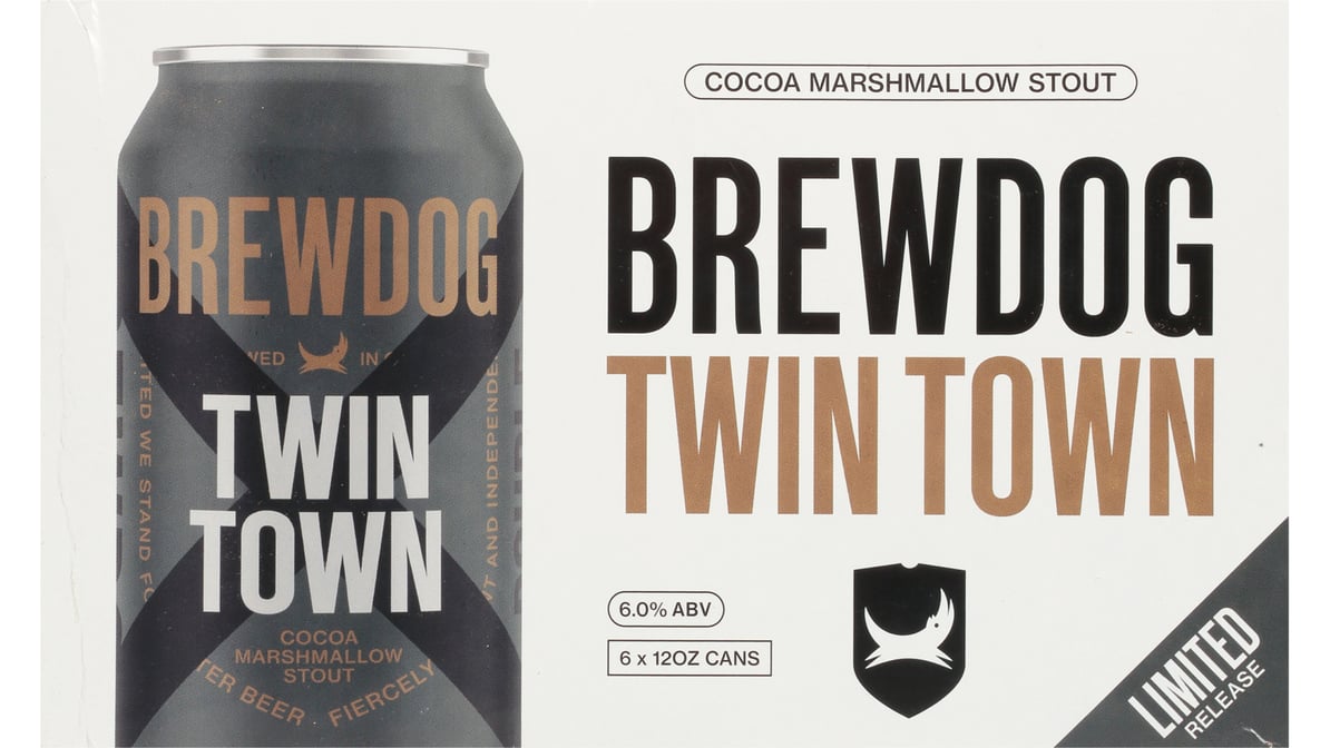 Brew Dog Twin Town Chocolate Marshmallow Stout Cans (12 oz x 6 ct)