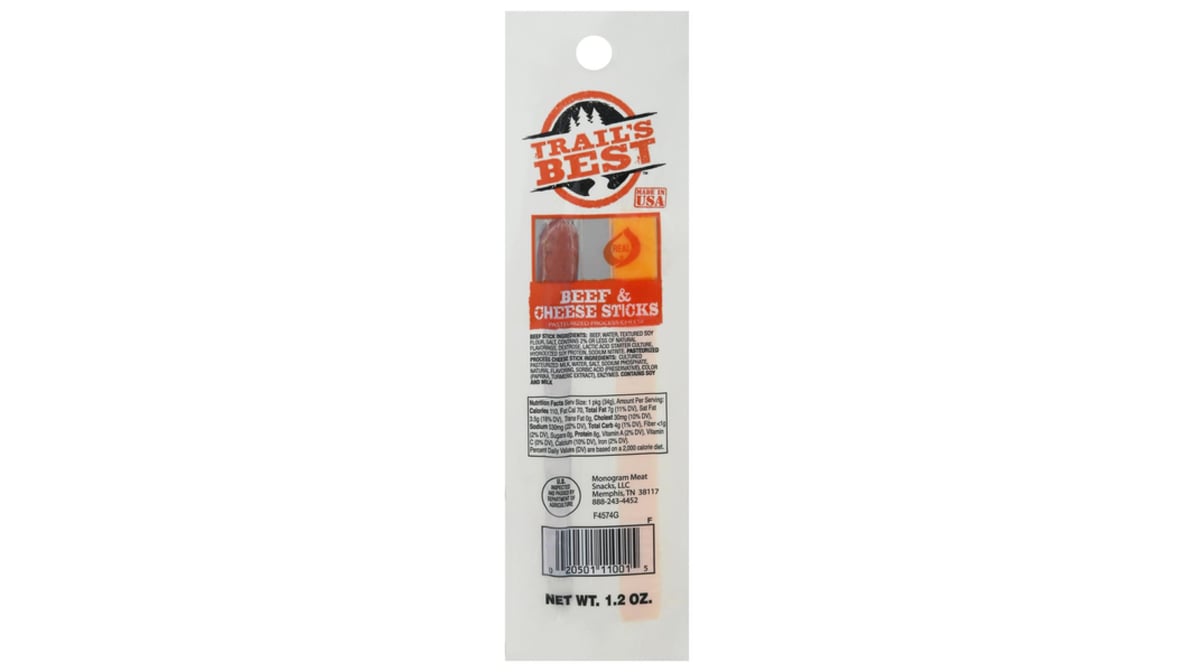 Trail's Best Beef & Cheese Sticks (1.2 oz)