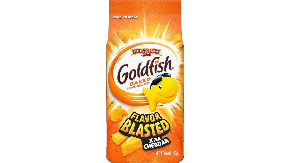 Pepperidge Farm Goldfish Baked Blasted Xtra Cheddar Snack Crackers (6.6 oz)