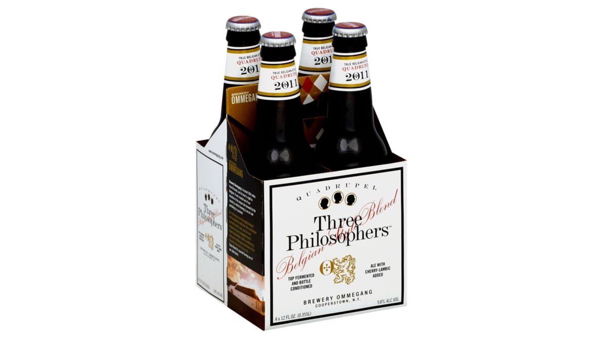 Ommegang Belgian Style Ale Three Philosophers Bottle (12 oz x 4 ct)