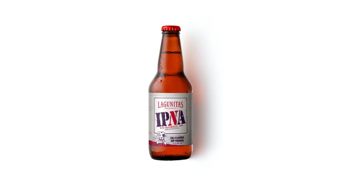 Lagunitas Brewing Company IPNA Non-Alcoholic IPA Bottle (12 oz)