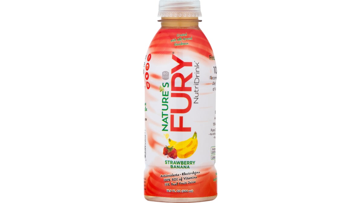Nature's Fury Strawberry Banana Nutri Drink (16.9 oz)