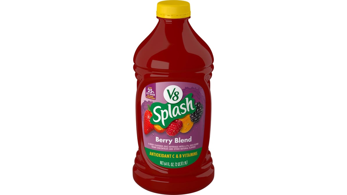 V8 Splash Antioxidant Berry Blend Juice Bottle (64 oz)