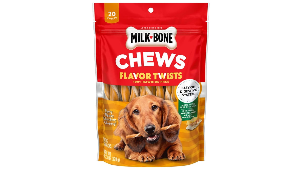 Milk-Bone Flavor Twist Dog Snacks Easy Peasy Chicken Cheesy (20 ct)