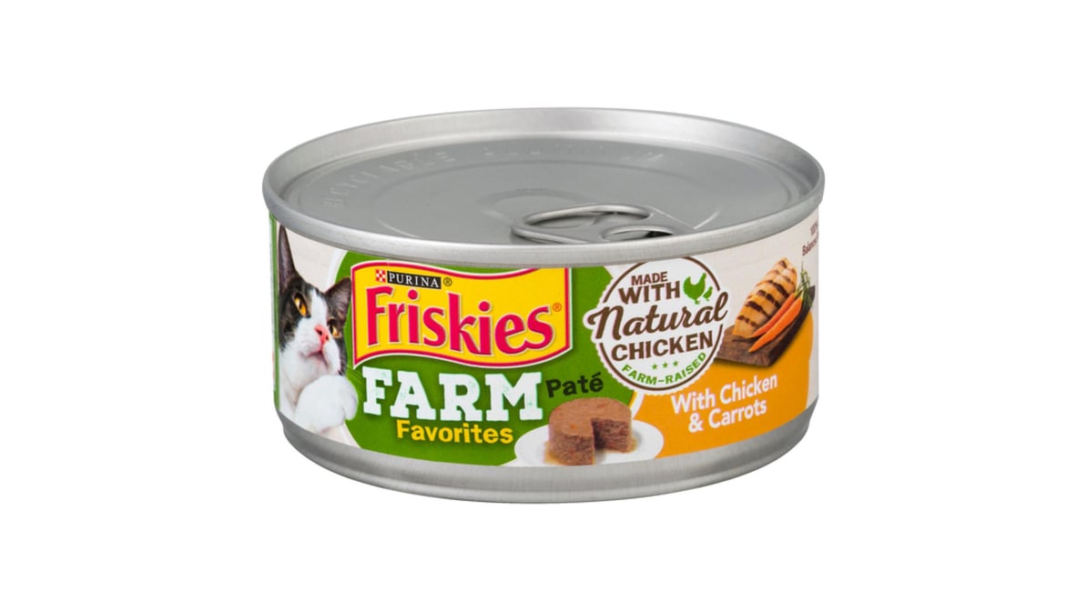 Friskies Pate Wet Cat Food Chicken & Carrots (5.5 oz)