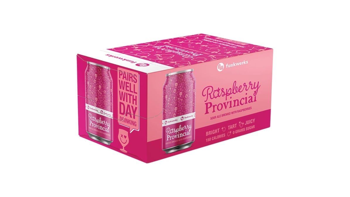 Funkwerks Raspberry Provincial Ale Cans (11.2 oz x 6 ct)