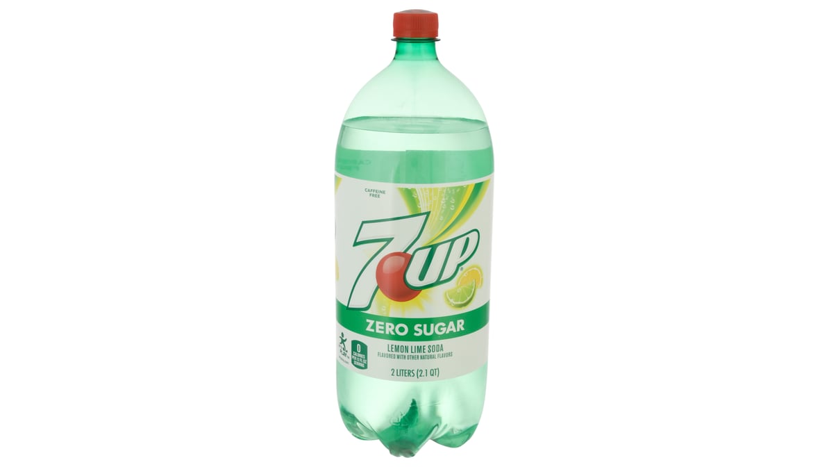 7Up Zero Sugar Lemon Lime Soda Bottle (2 L)