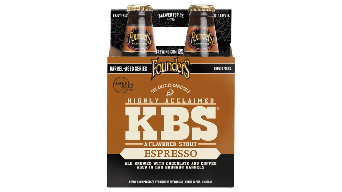 Founders Brewing Co Stout Espresso Flavored Bottle (12 oz x 4 ct)