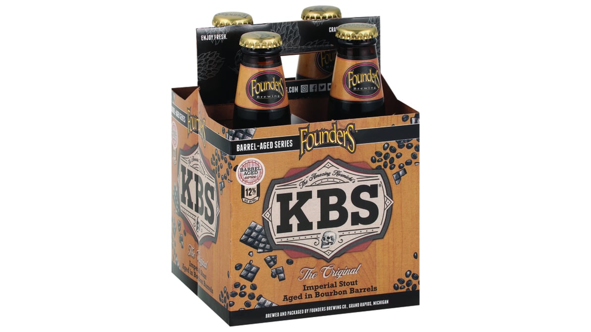 Founders Brewing Co KBS Imperial Stout Bottle (12 oz x 4 ct)