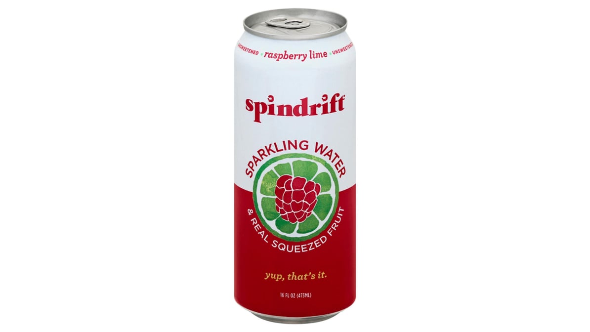 Spindrift Raspberry Lime Sparkling Water Can (16 oz)