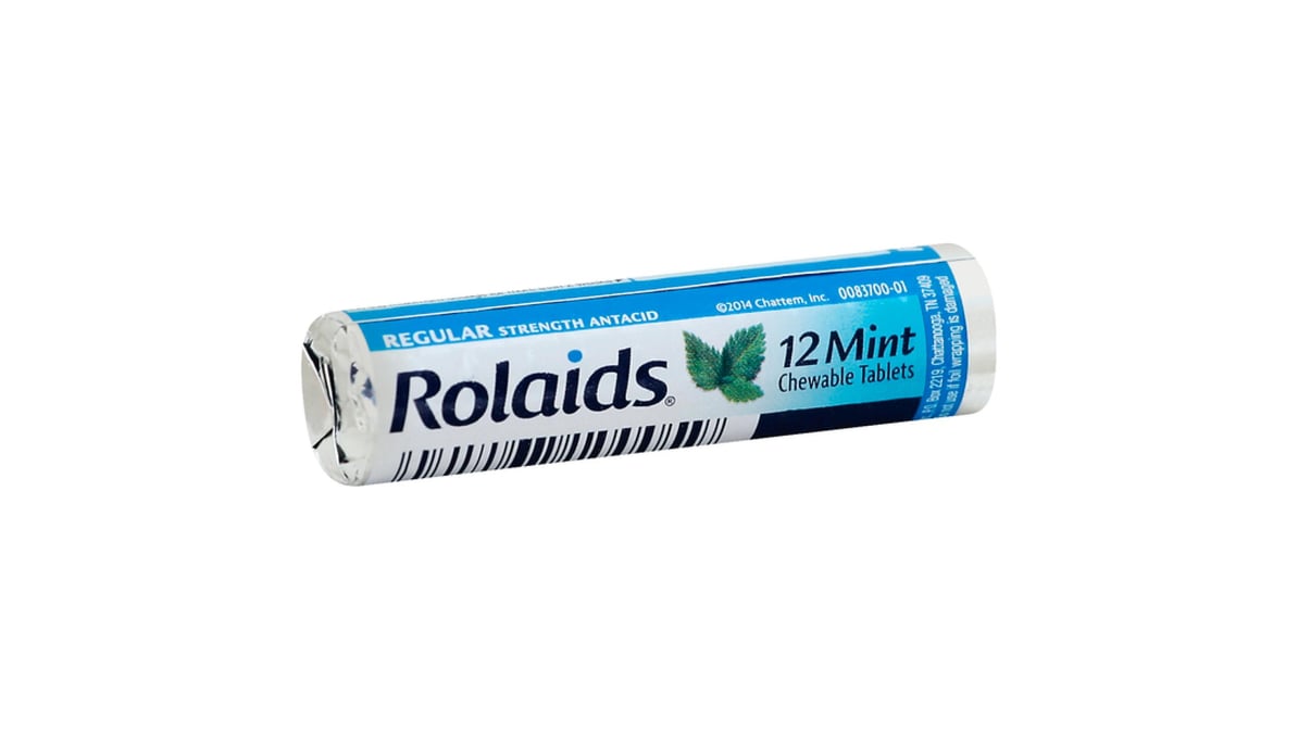 Rolaids Regular Strength Antacid Mint (12 ct)