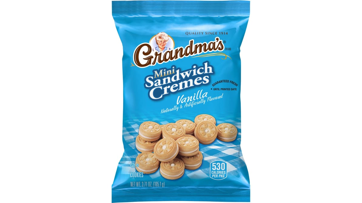 Grandma's Mini Sandwich Creme Cookies Vanilla (3.71 oz)