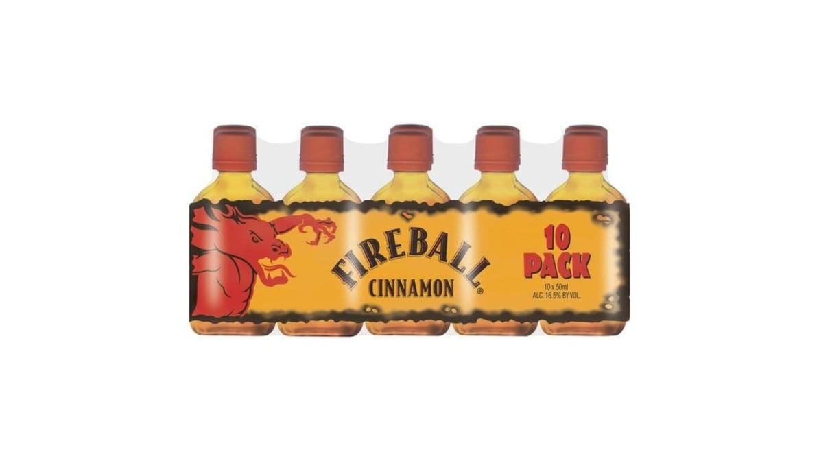 Fireball Cinnamon Whisky Bottles (50 ml x 10 ct)