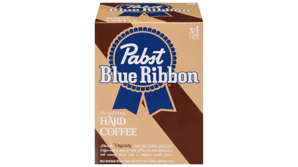 Pabst Blue Ribbon Hard Coffee Cans (16 oz x 4 ct)