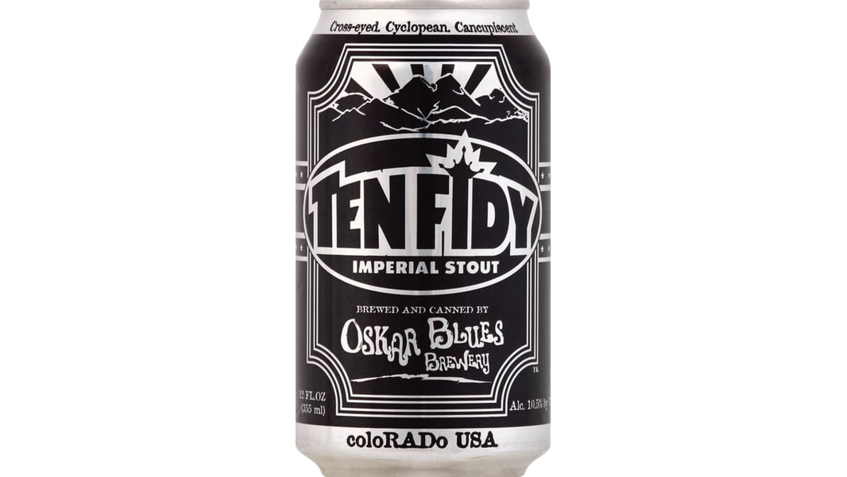 Oskar Blues Ten Fidy Stout Cans (12 oz x 4 ct)