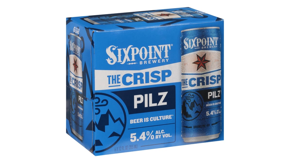 Sixpoint Brewery The Crisp Pilz Pilsner Cans (12 oz x 6 ct)