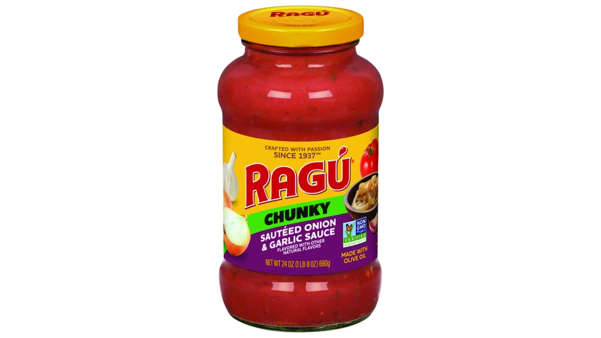 Ragu Chunky Pasta Sauce Sauteed Onion & Garlic (24 oz)