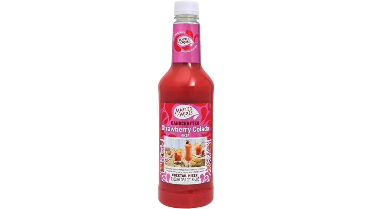 Master Of Mixes Strawberry Colada Mixer Bottle (1 L)