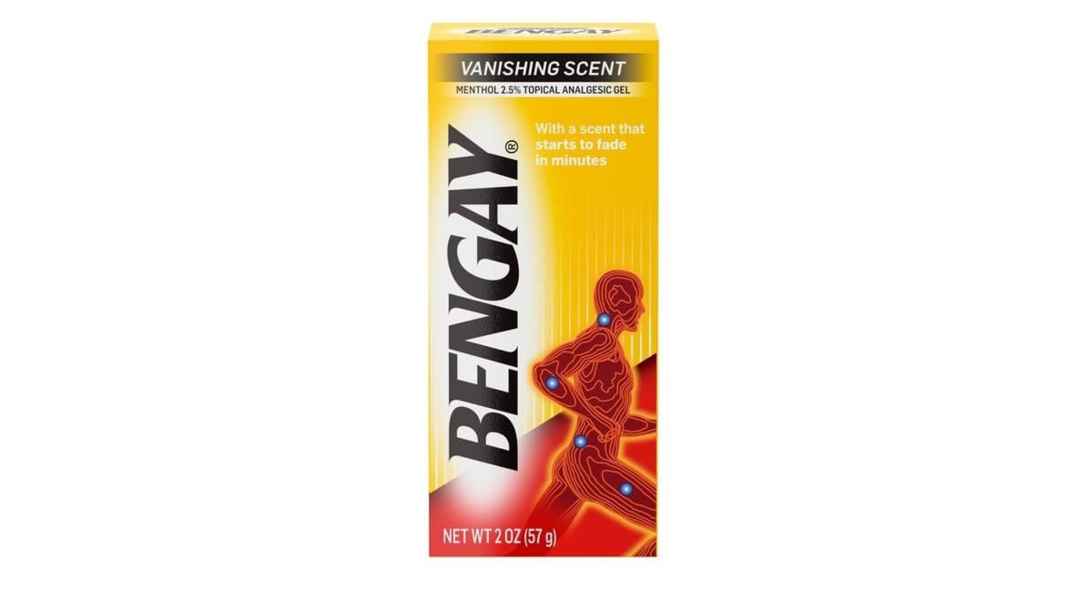 Bengay Vanishing Scent Analgesic Pain Relief Gel (2 oz)