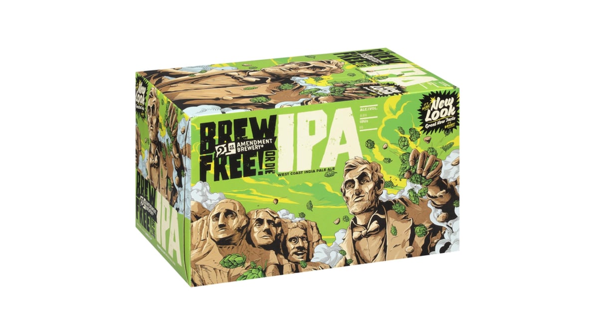 21st Amendment Brewery Brew Free Or Die IPA Cans (12 oz x 6 ct)