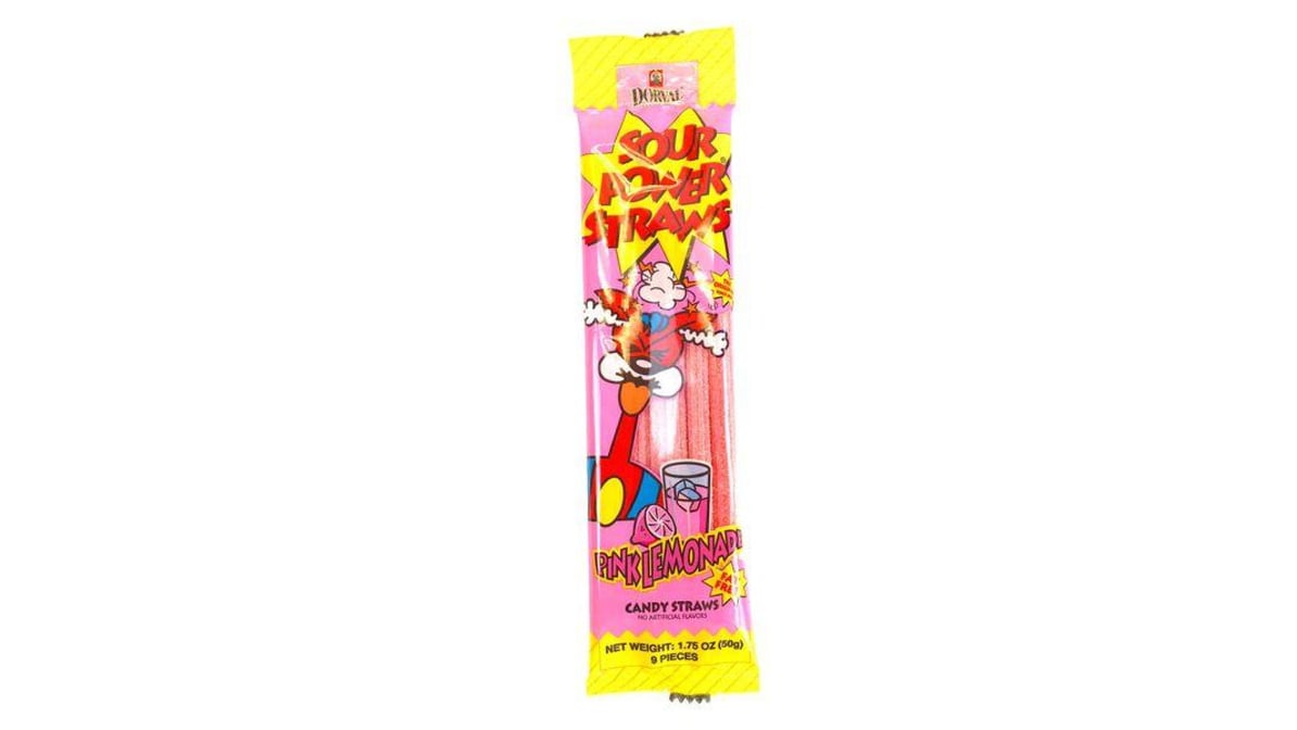 Sour Power Pink Lemonade Straws (1.75 oz)