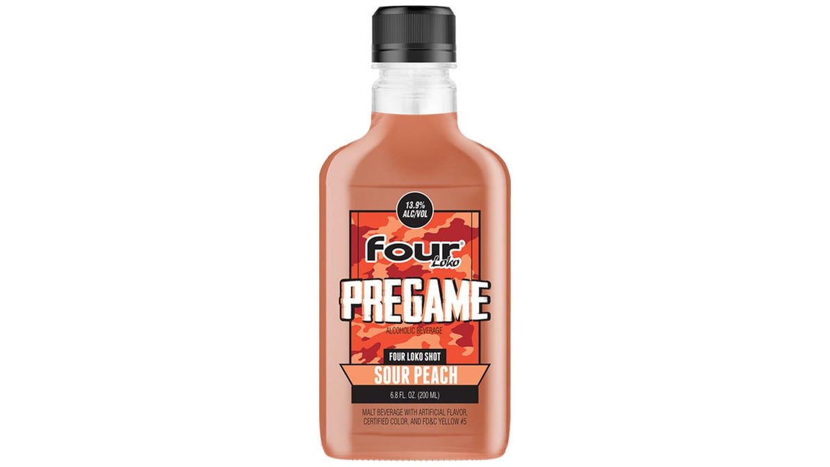 Four Loko Pregame Sour Peach Malt Beverage Bottle (200 ml)