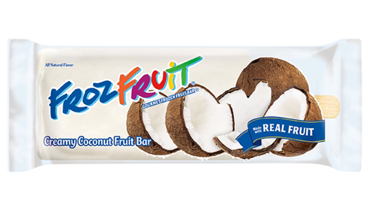 Frozfruit Creamy Coconut Fruit Bar (4 oz)