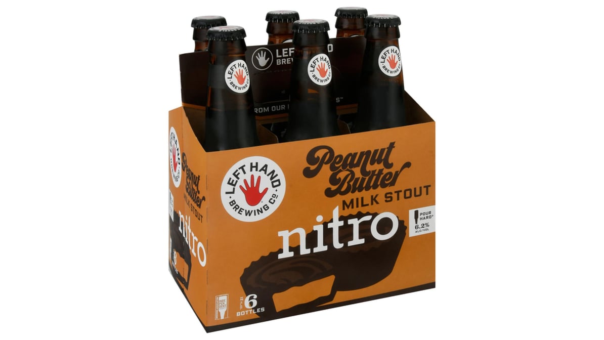 Left Hand Brewing Co. Peanut Butter Milk Stout Nitro Cans (12 oz x 6 ct)