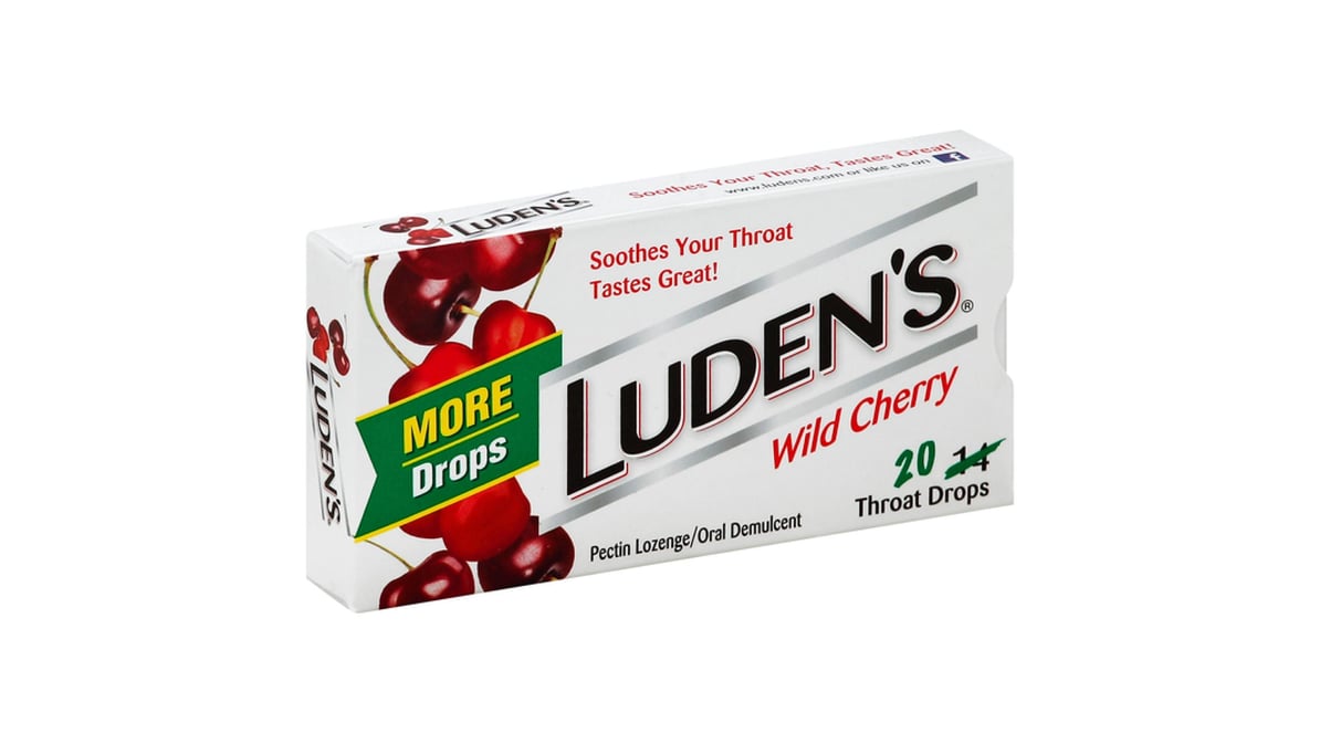 Luden's Wild Cherry Throat Drops (20 ct)