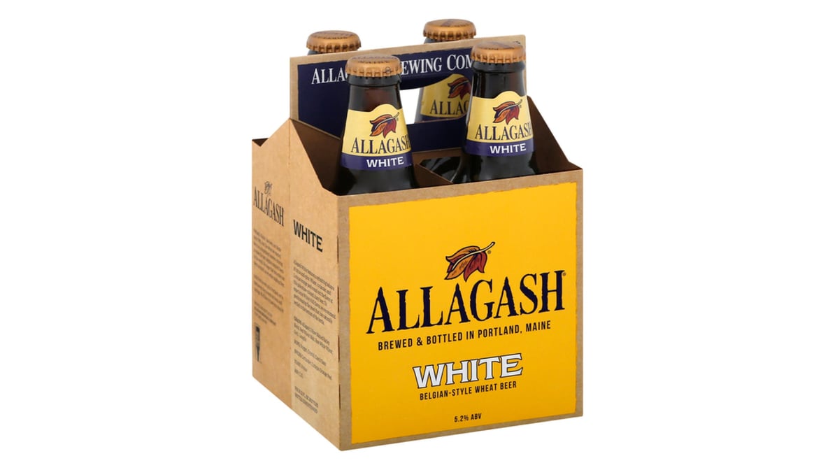 Allagash Brewing Company White Belgian Style Wheat Ale Bottles (12 oz x 4 ct)