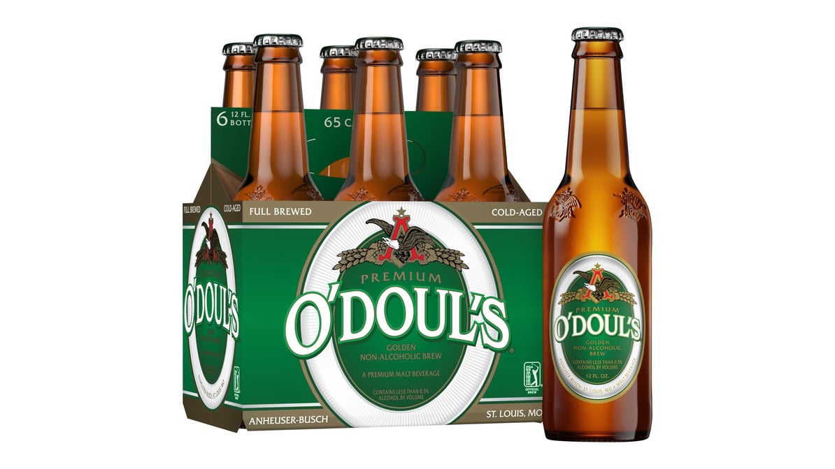 O'Doul's Premium Non-Alcoholic Brew Malt Beverage (12 oz x 6 ct)