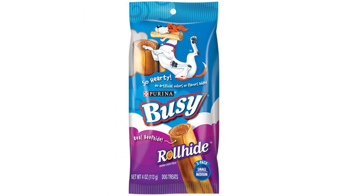 Purina Small & Medium Busy Rollhide Dog Treats (3 ct)