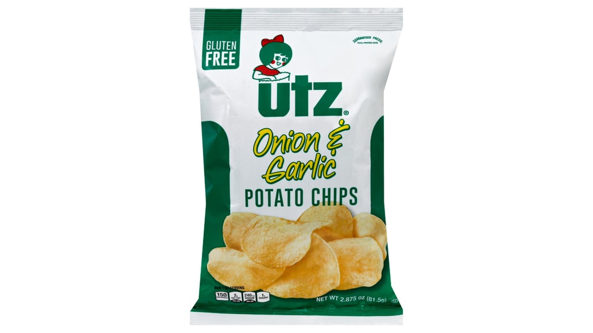 Utz Quality Foods Potato Chips Onion & Garlic (2.875 oz)