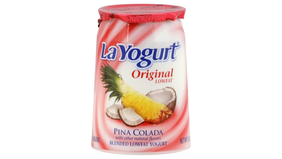 La Yogurt Lowfat Pina Colada Probiotic Yogurt (6 oz)