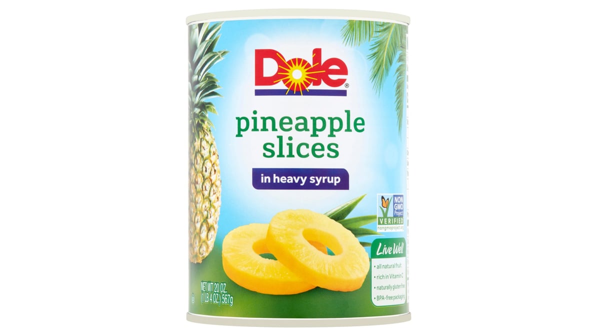 Dole Pineapple Slices in Heavy Syrup (20 oz)