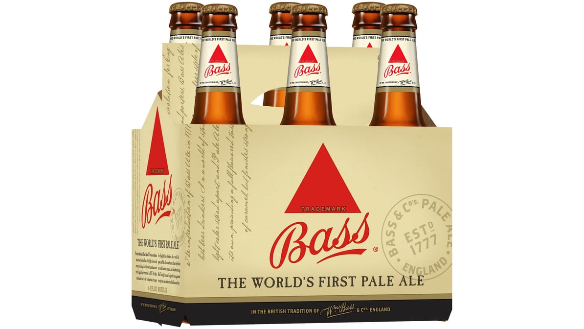 Bass Pale Ale Bottles (12 oz x 6 ct)