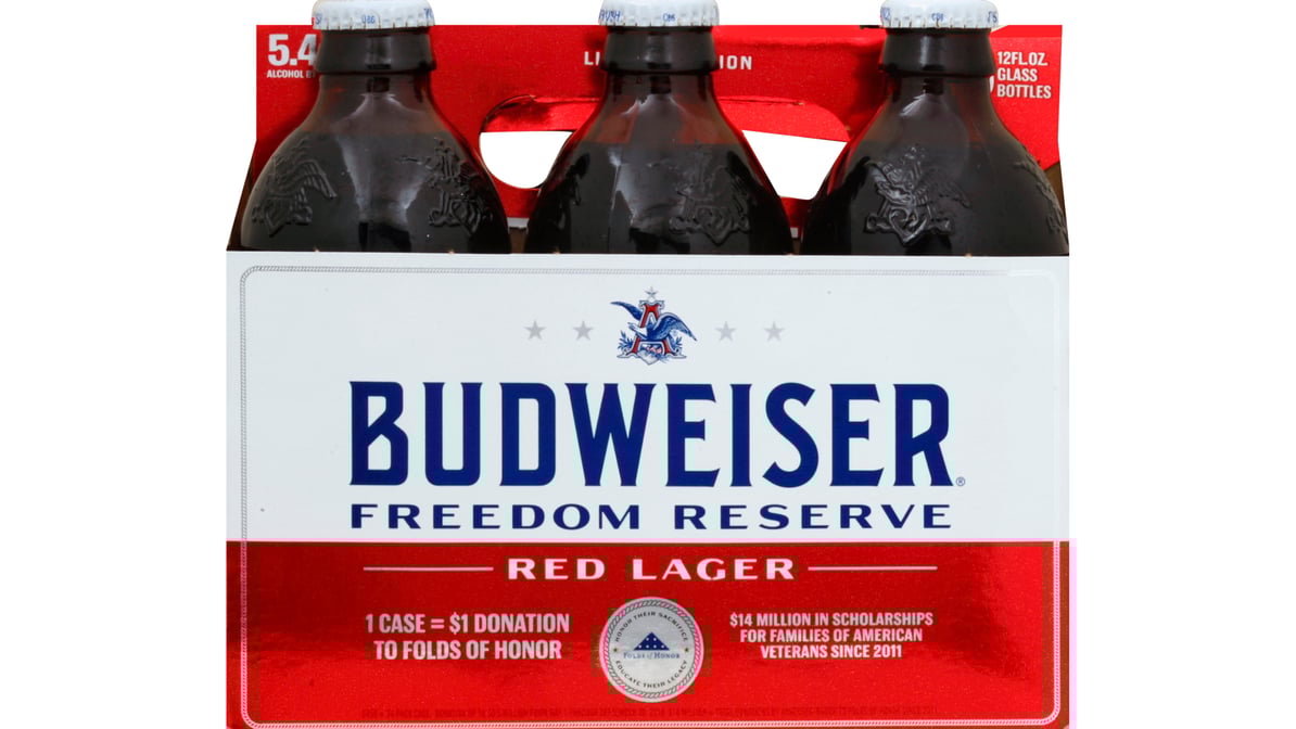 Budweiser Freedom Reserve Red Lager (12 oz x 6 ct)
