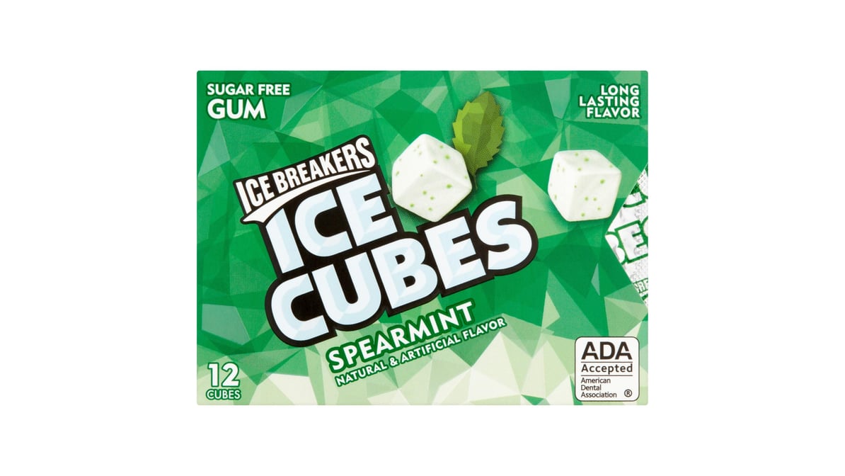 Ice Breakers Sugar-Free Ice Cubes Spearmint Gum (12 ct)
