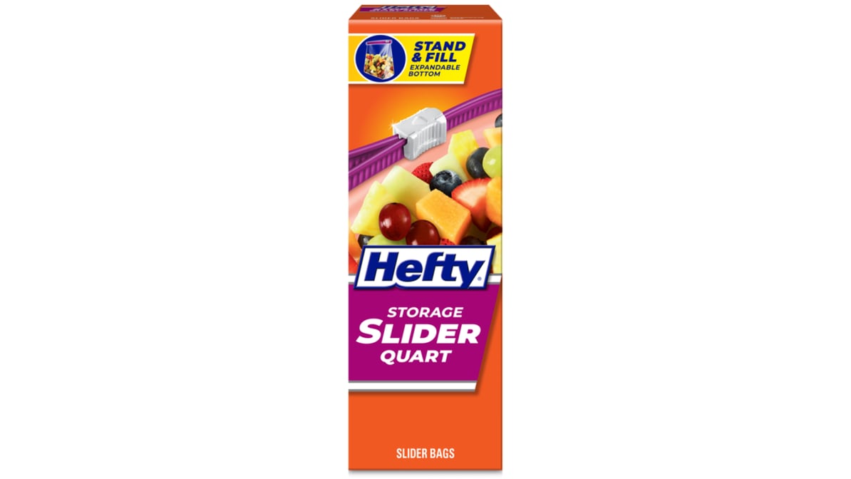 Hefty Slider Quart Size Storage Bags (22 ct)