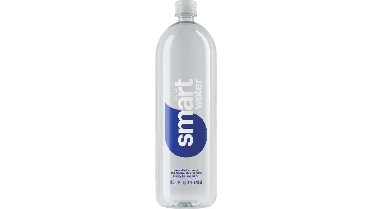 Smartwater Vapor Distilled Water Bottle (50.7 oz)